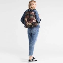 Sacs à Dos Urbain EASTPAK PADDED PAK'R CAMO 22 Marron / Beige / Vert -Sacs de voyage Soldes Boutique 9 81388 padded pak r camo k620 181 06