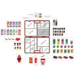 Outillage Fart SWIX MALLETTE FARTAGE FOND NEW 23 Rouge -Sacs de voyage Soldes Boutique malette fart fond T550 04